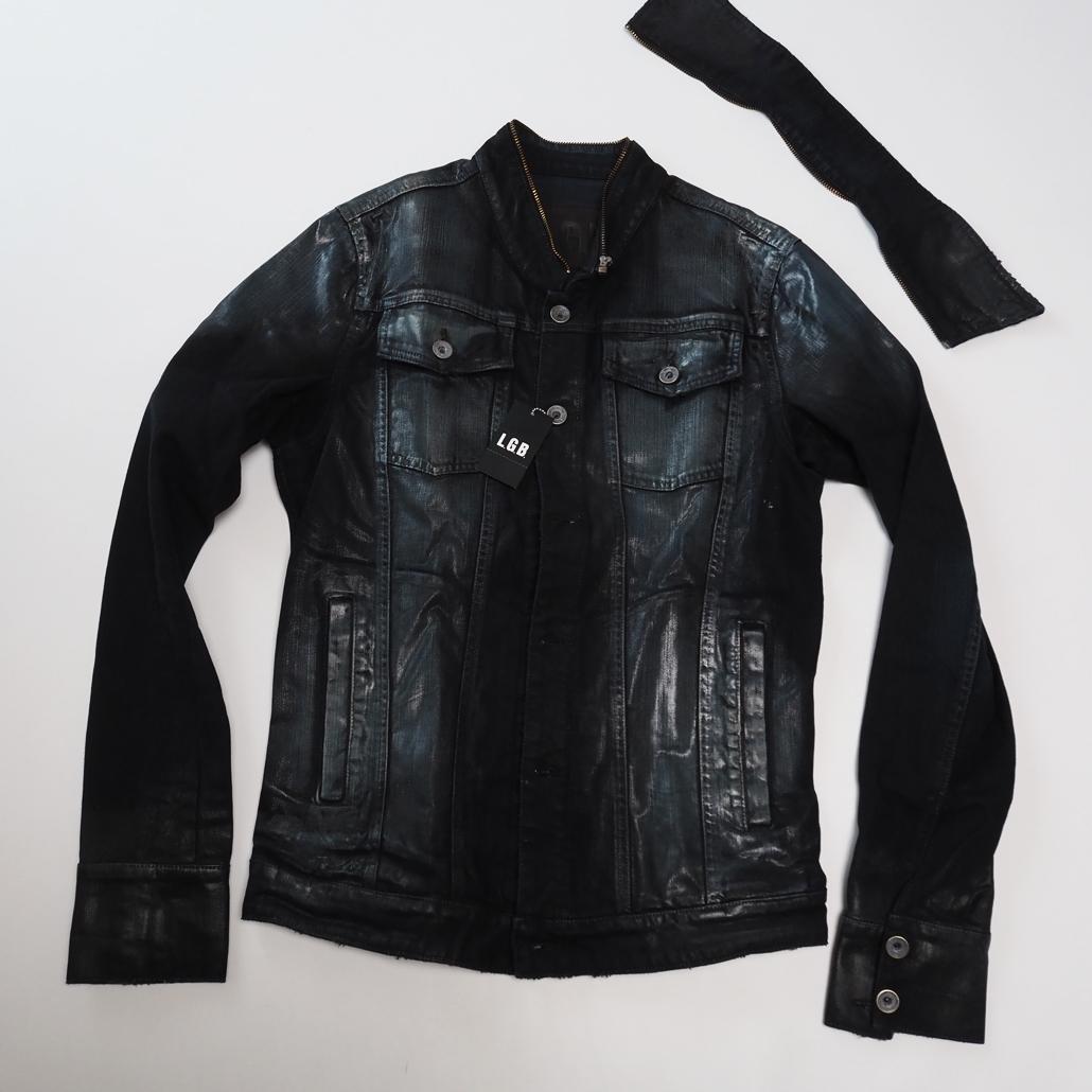 Hello Kimmy L.G.B. コーティングブラックデニムジャケット