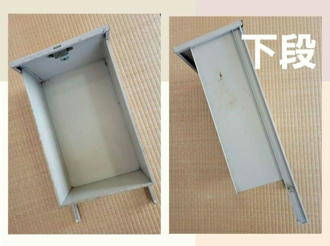 勉強机 昭和レトロ 鉄製 スチール机 片袖