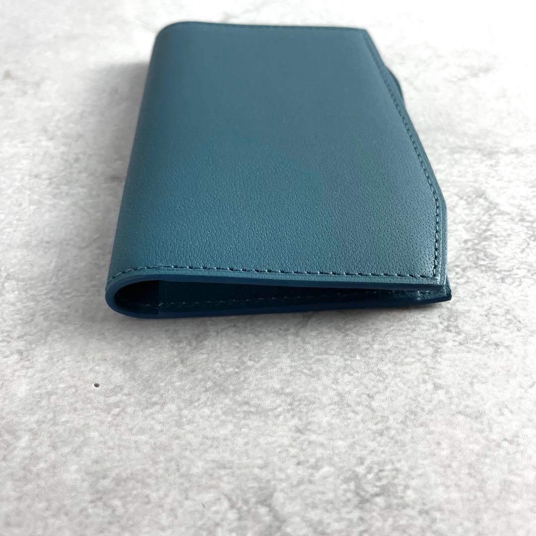 未使用✨ corthay カードケース コルテ キャメルレザー 本革 ブルー