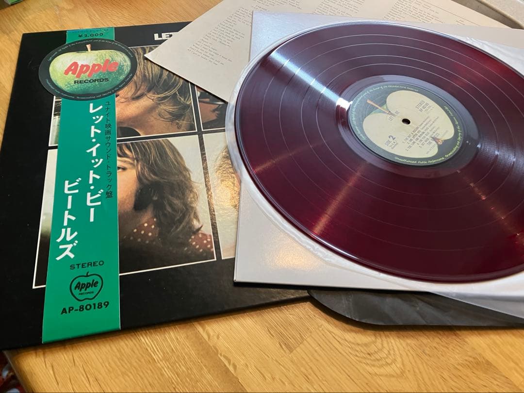 名盤　ニアミント赤盤　綺麗な赤盤　レットイットビー