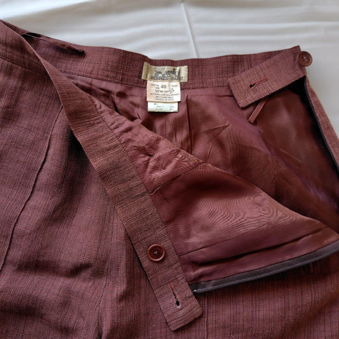 エルメス HERMES　ショートパンツ　麻