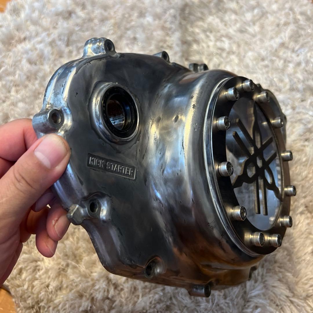 sr400 sr500 スケルトン　クラッチカバー　FCR