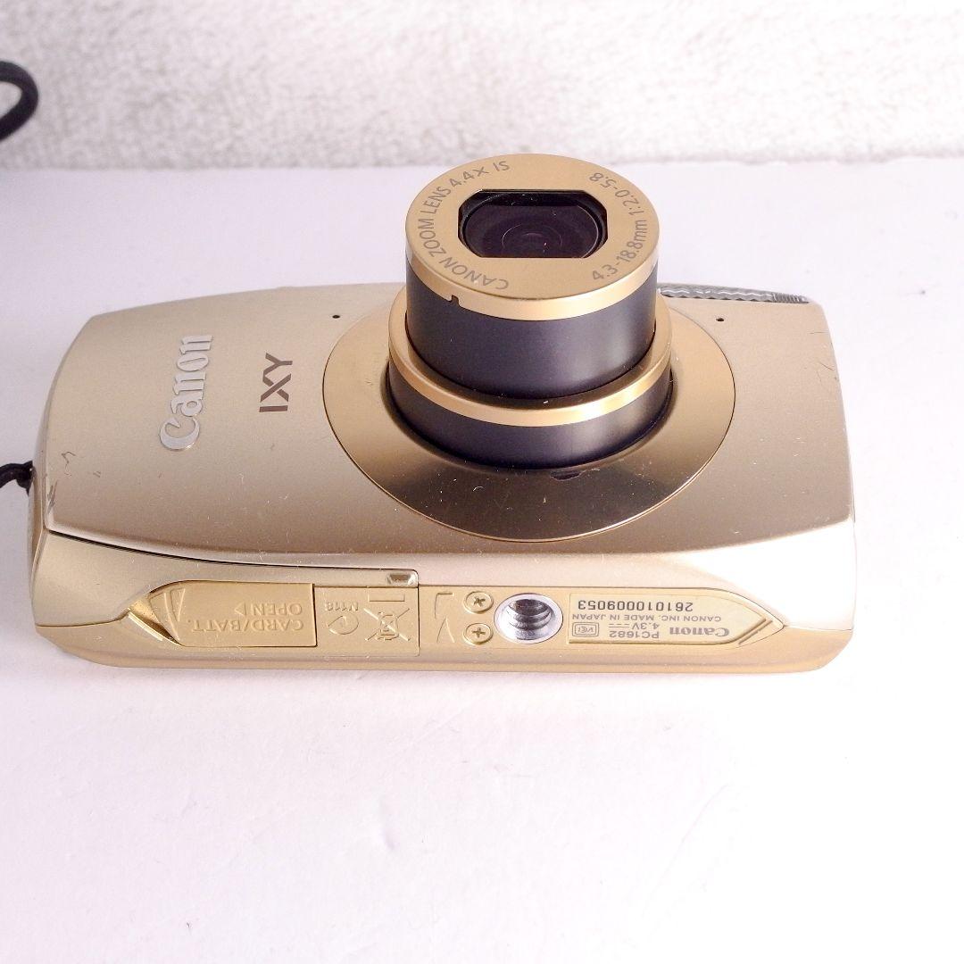完動美品 キヤノン Canon IXY 32S ゴールド 純正バッテリー 充電器
