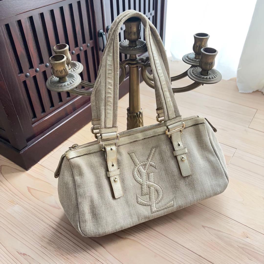 【イブサンローラン】ヴィンテージ カハラ　ミニボストン　ハンドバッグ