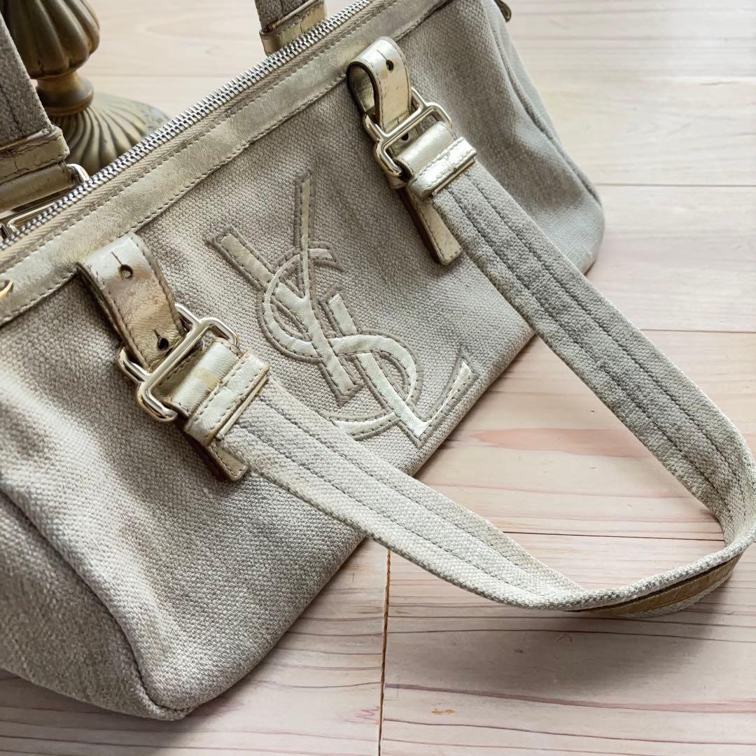 【イブサンローラン】ヴィンテージ カハラ　ミニボストン　ハンドバッグ