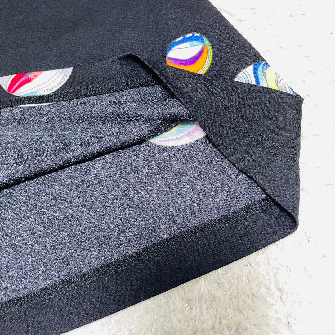 希少LLサイズ✨大きいサイズ◆美品✨レオナール カンカン　アンサンブル　ビー玉