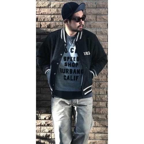 OLD CROW モーターサイクルスウェットシャツ グレーXL GLADHAND