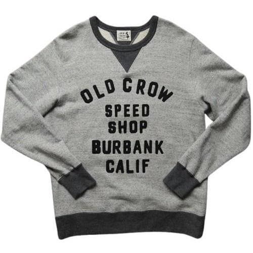 OLD CROW モーターサイクルスウェットシャツ グレーXL GLADHAND