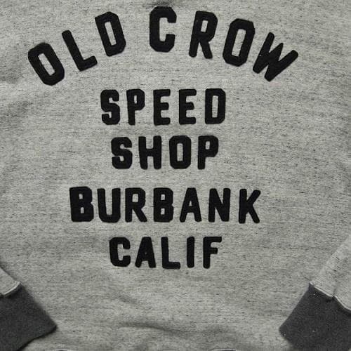 OLD CROW モーターサイクルスウェットシャツ グレーXL GLADHAND