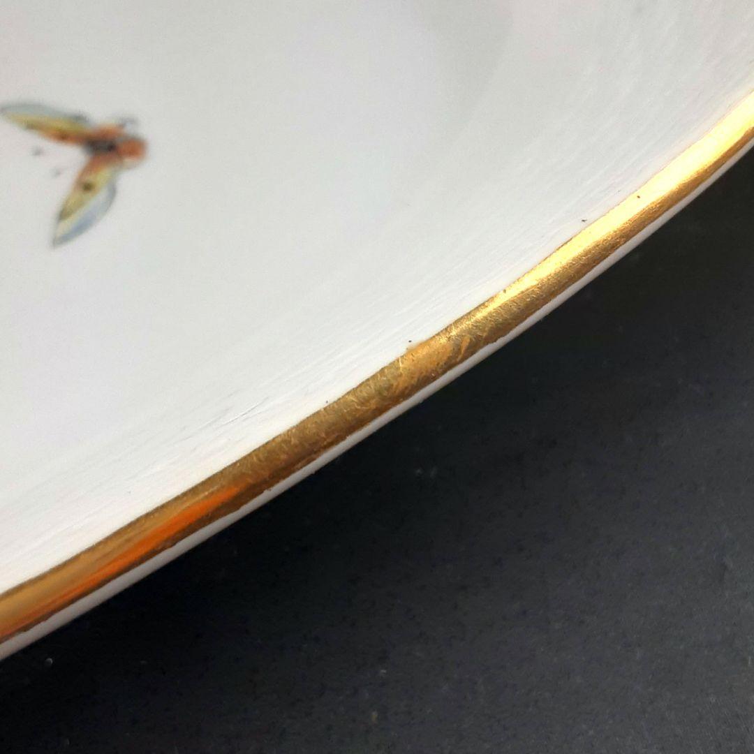 1905年 KPM ベルリン 手描き フィッシュプラター 51×24㎝　ma