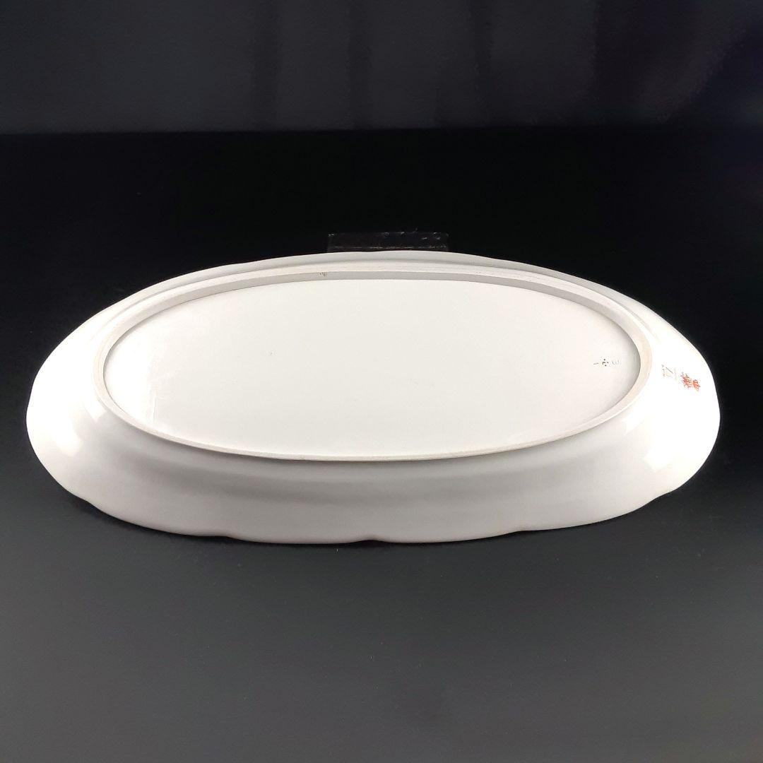 1905年 KPM ベルリン 手描き フィッシュプラター 51×24㎝　ma