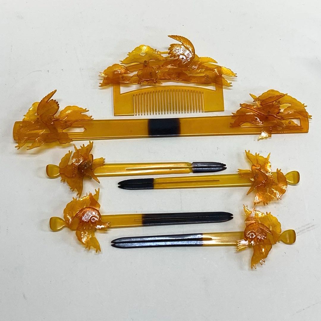 花嫁簪セット 和装 鼈甲？アンティーク かんざし 結婚式