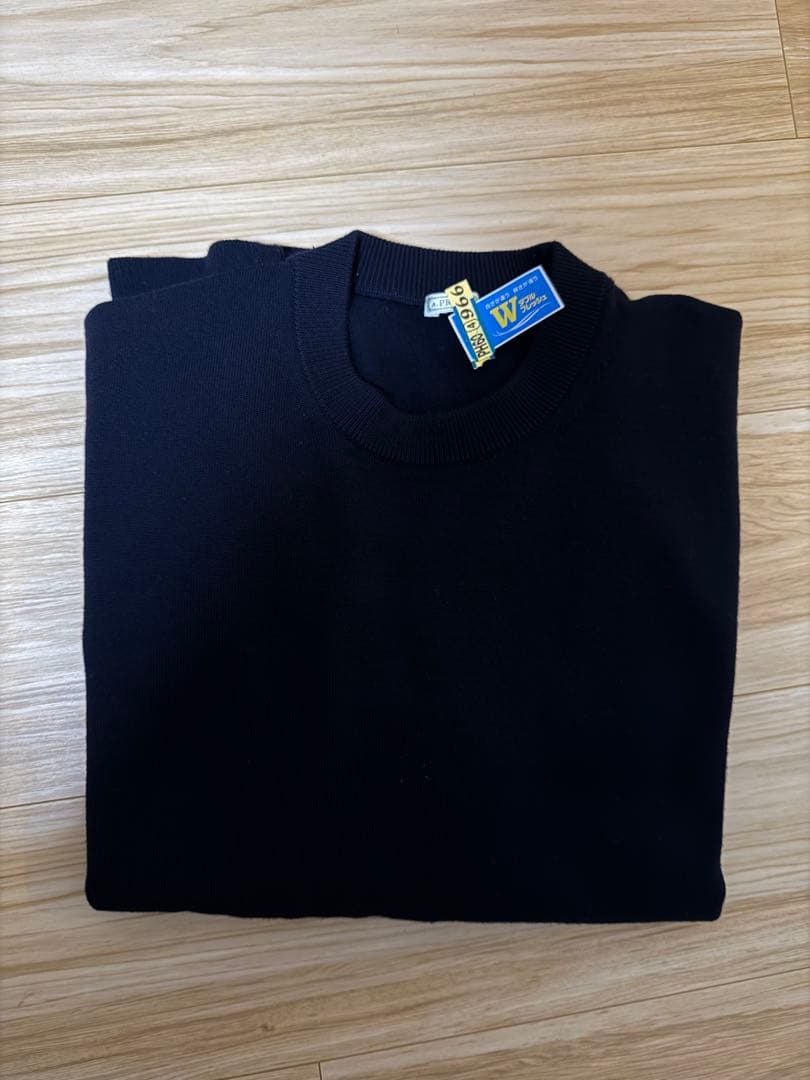 A.PRESSE 22FW L/S Knit T-Shirt ネイビー