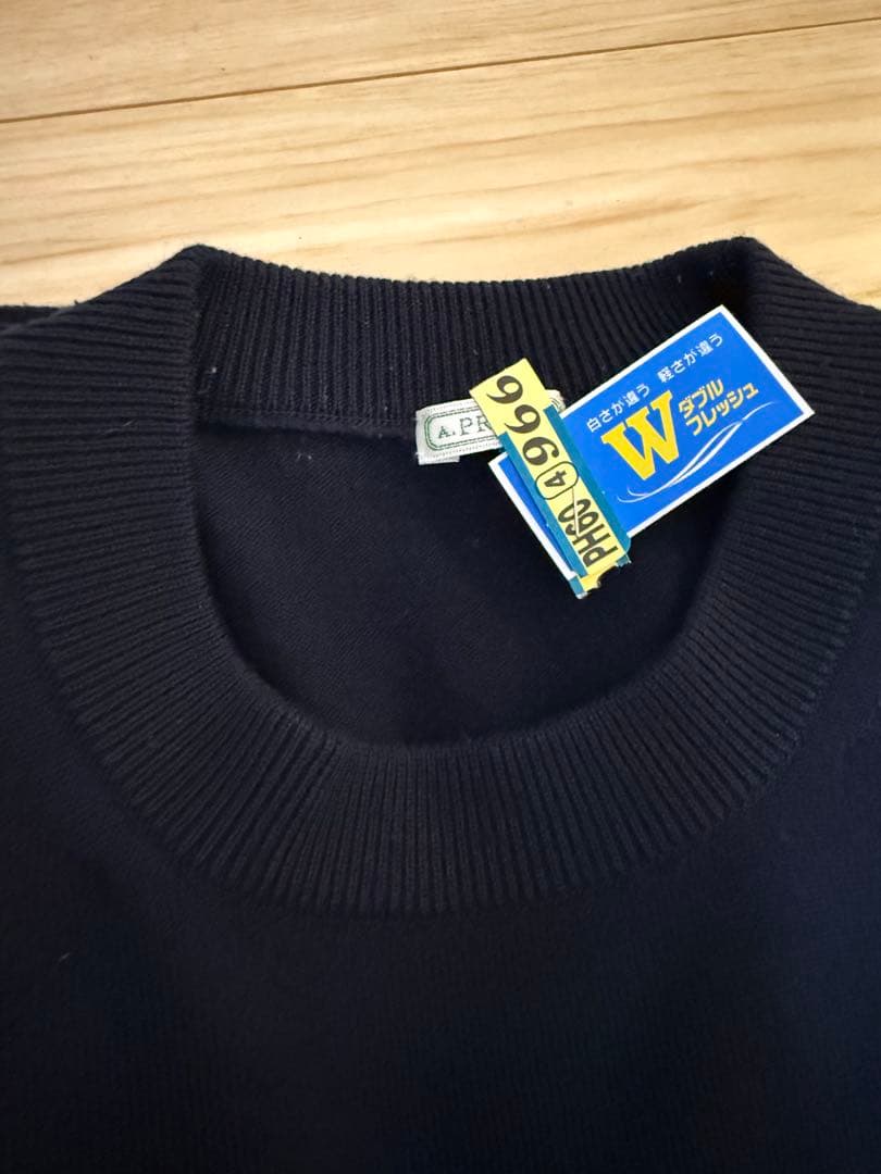 A.PRESSE 22FW L/S Knit T-Shirt ネイビー