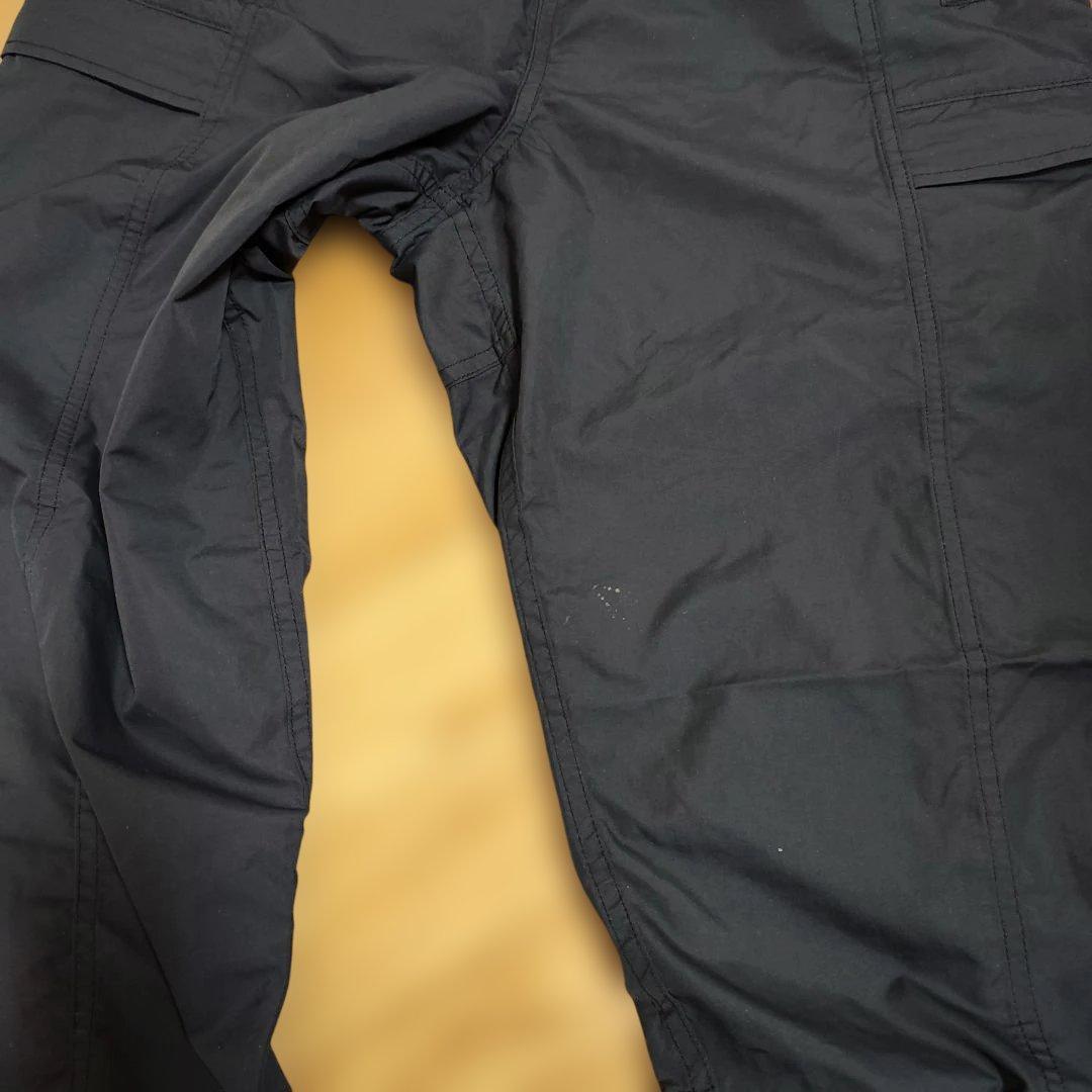 WTAPS ブラックネイビーカーゴパンツ 調整可能ウエスト