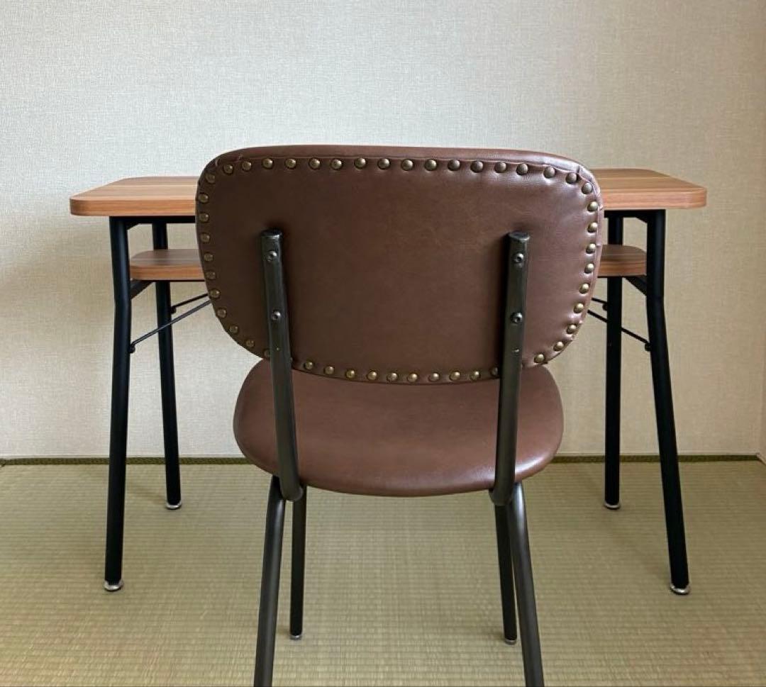 木目調カフェテーブル（パソコンデスク）