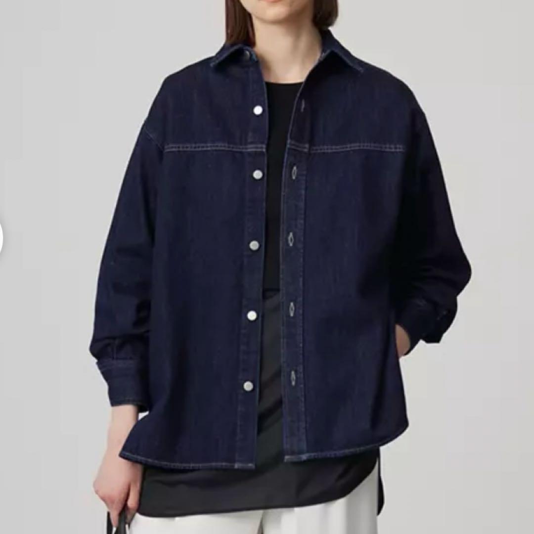 ICB 【WEB限定・洗える】コットンソフトデニム ジャケット