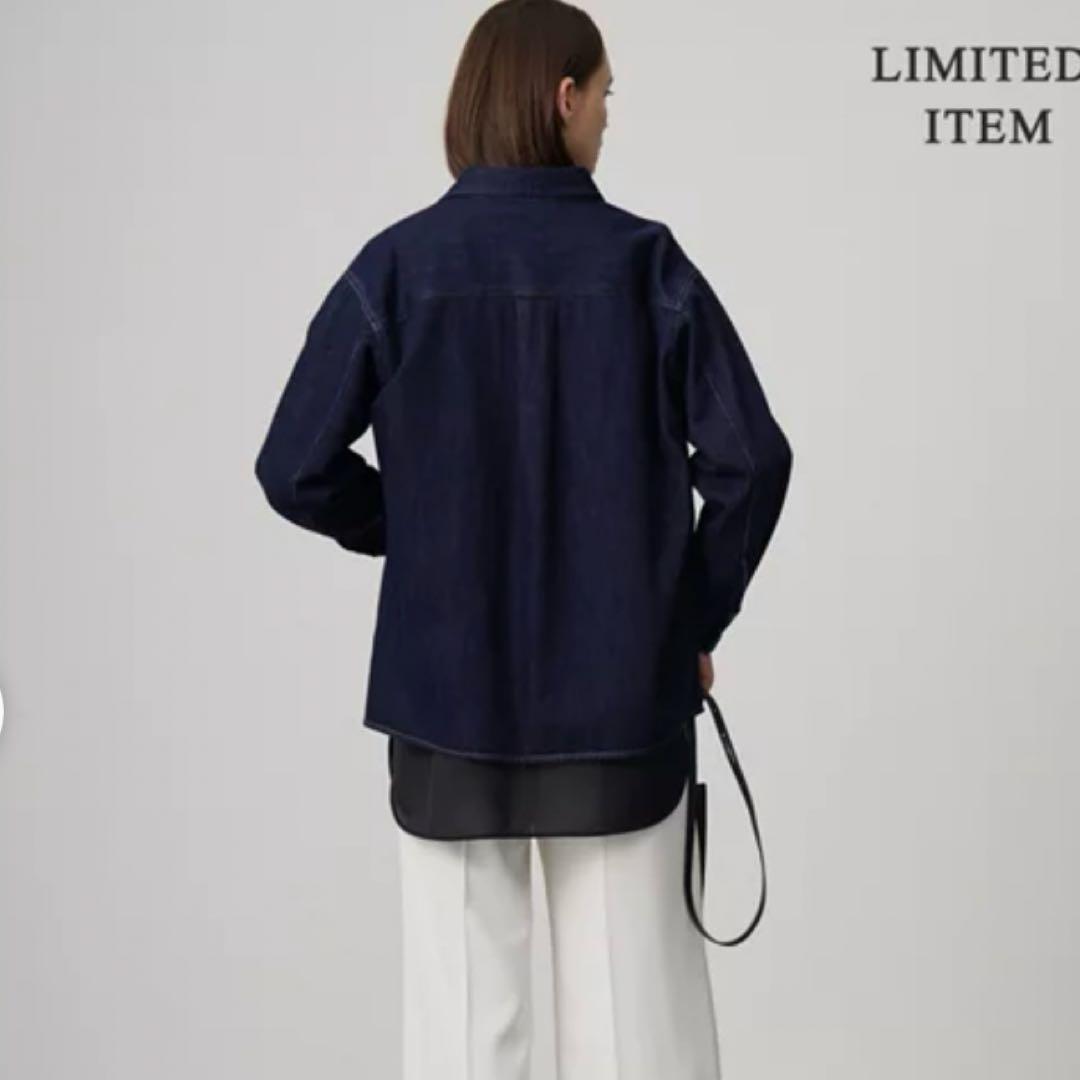 ICB 【WEB限定・洗える】コットンソフトデニム ジャケット