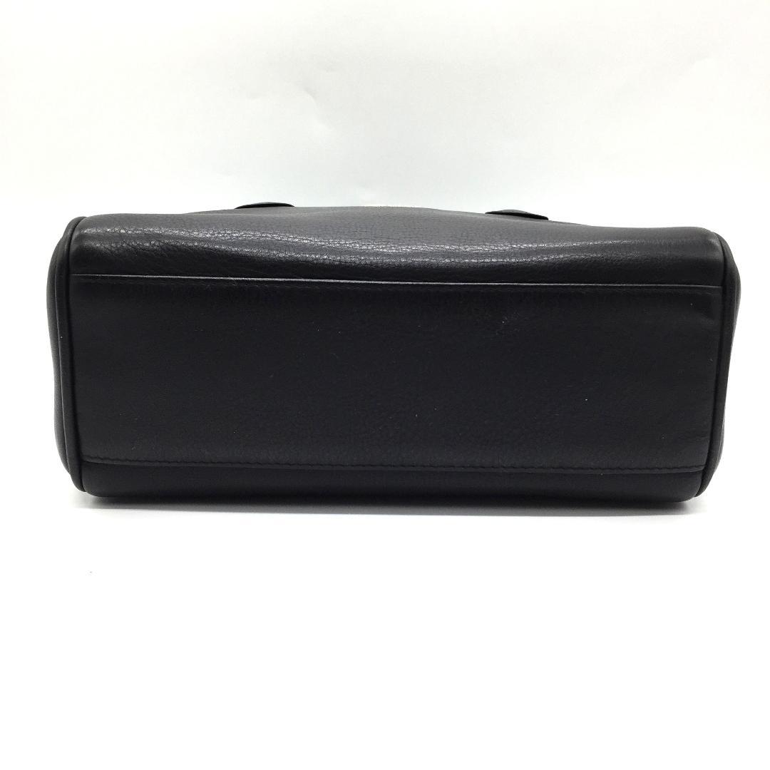 クリスチャンディオール ハンドバッグ CDロゴ ブラック 黒色 レザー 本革