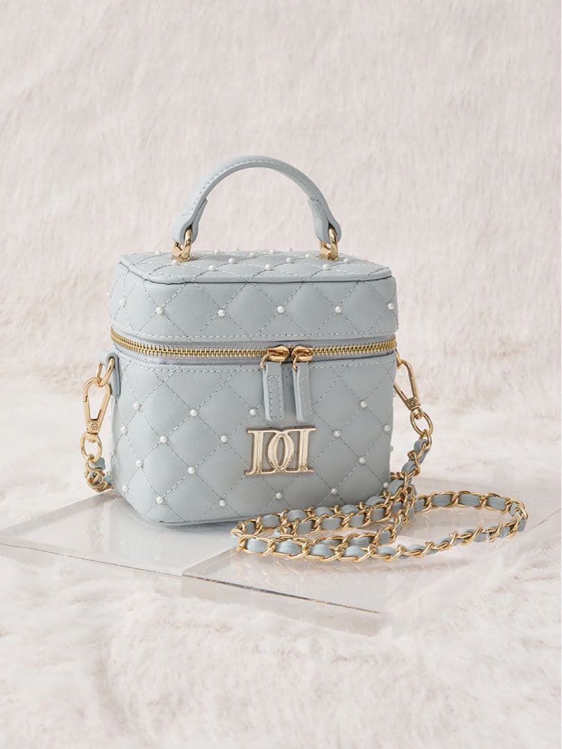 Darich キルティングビジュースクエアミニバック