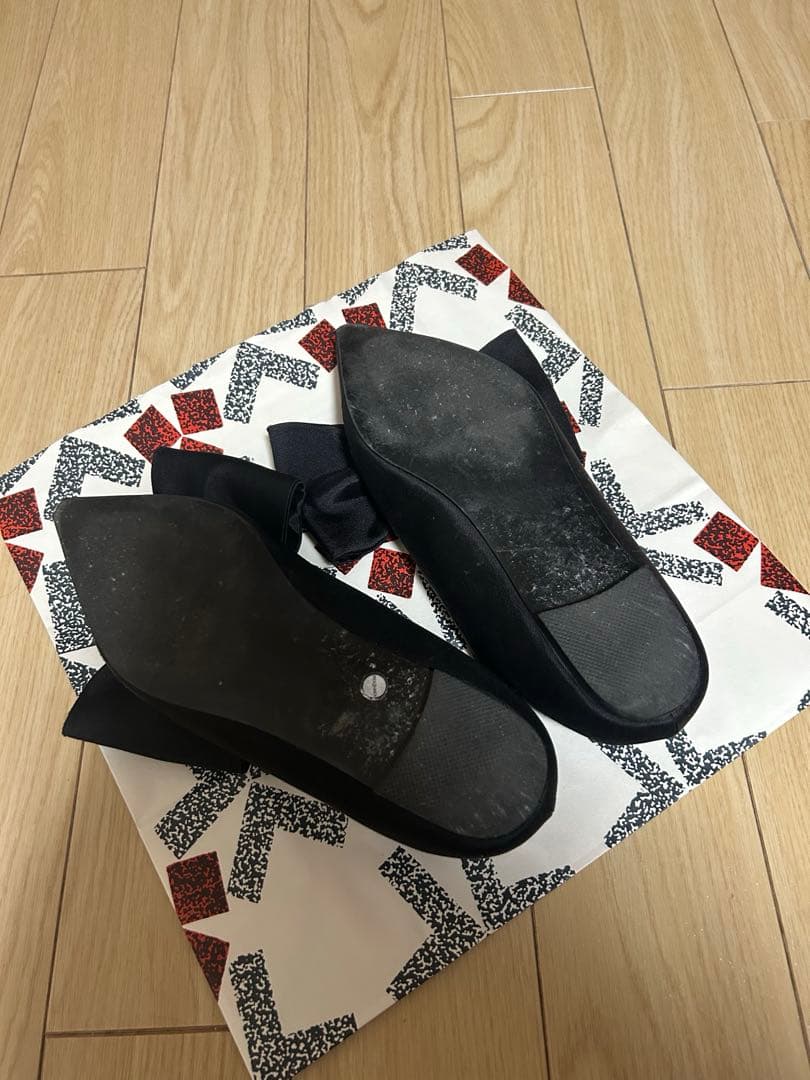 ( ◠‿◠ ) 　kimhekim リボン バレエ シューズ 37