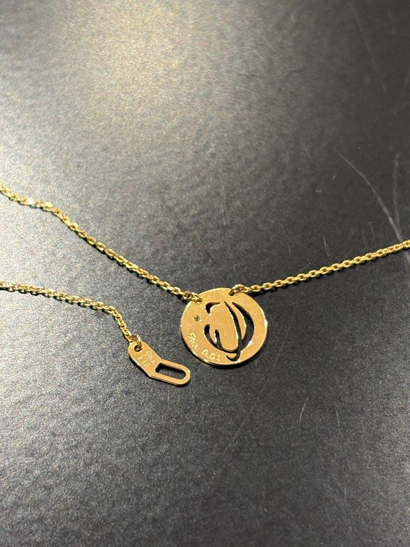 スタージュエリー K18 ダイヤモンド イニシャル 【C】ネックレス