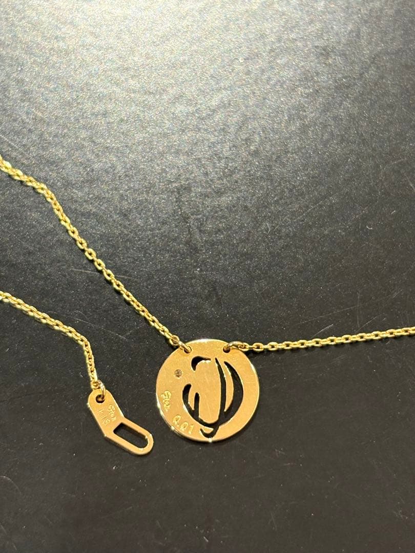 スタージュエリー K18 ダイヤモンド イニシャル 【C】ネックレス