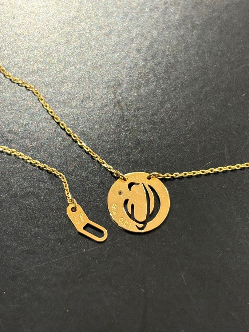 スタージュエリー K18 ダイヤモンド イニシャル 【C】ネックレス