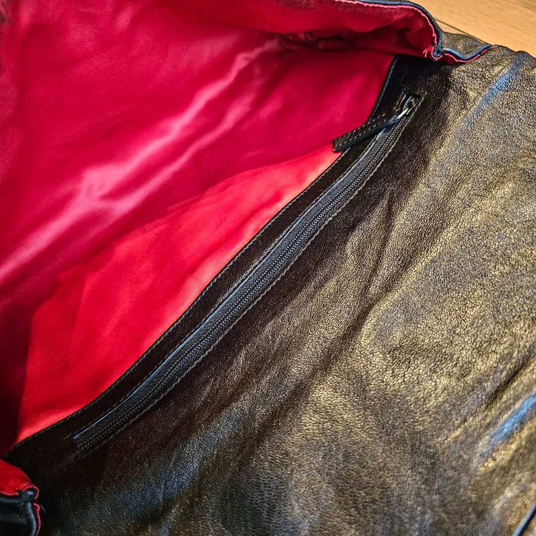 ALEXANDER McQUEEN レザーライダースクラッチバッグ