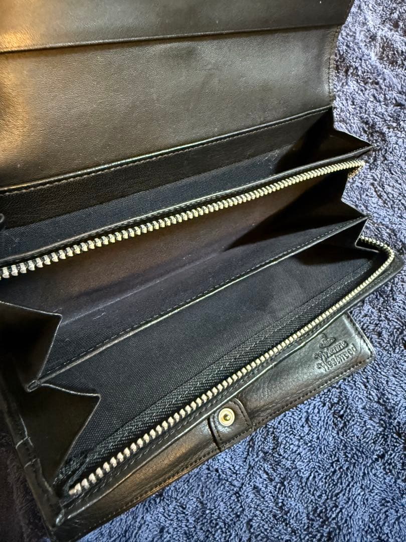 希少レア＊ヴィヴィアンウエストウッド＊バックルベルト三つ折り長財布＊ブラック