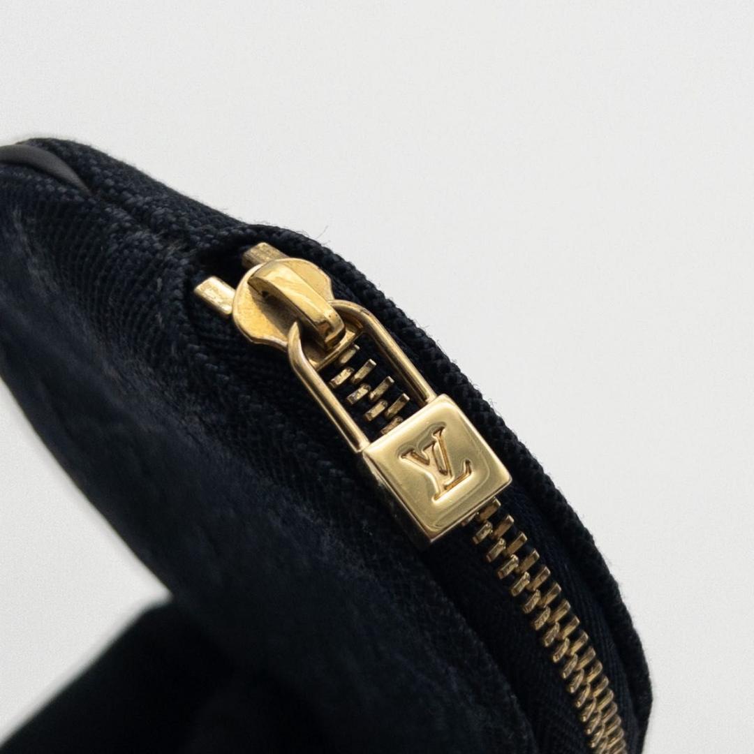 【極美品】ルイヴィトン　ポルトモネロン　モノグラムミニ　ケース　ネイビー