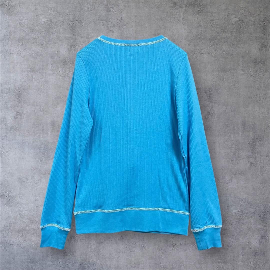 新品タグ付き レア courrèges21 ヘンリーネック リブ コットン 38