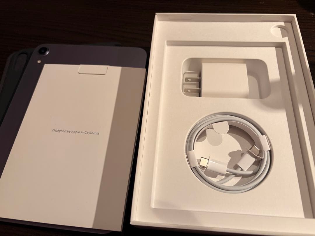 Apple iPad mini (パープル) 第6世代　本体、純正カバー