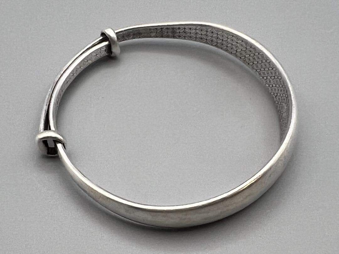 【海】足銀999刻印　バングル　プレスレット　重量約40.8g