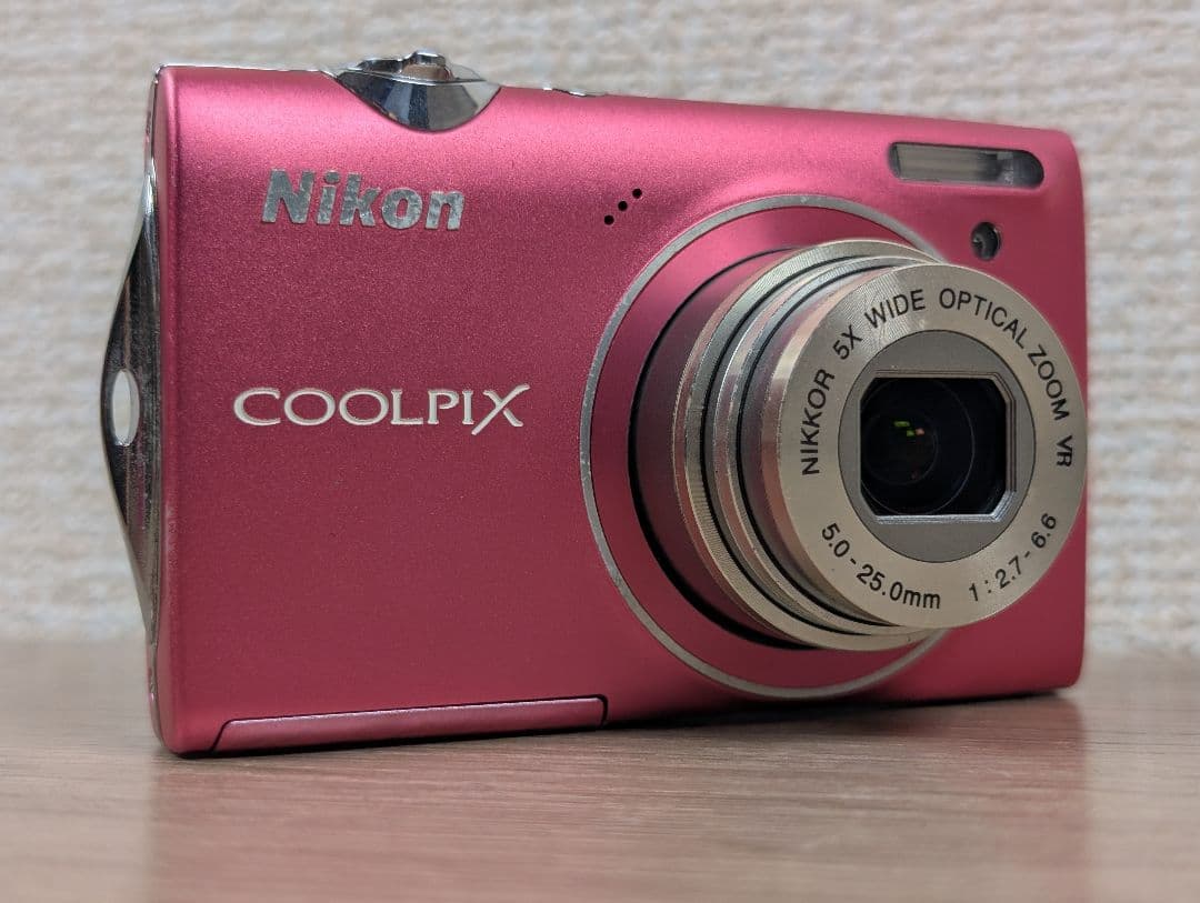 【外観美品】Nikon ニコン COOLPIX S5100 ピンク コンデジ