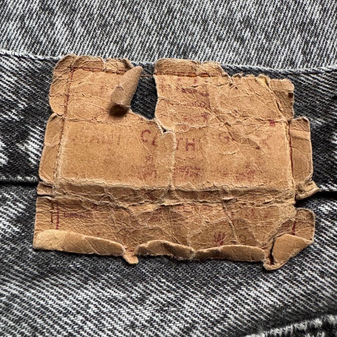 希少【80s】Levi's 501 USA製 ブラックケミカルウォッシュ W32