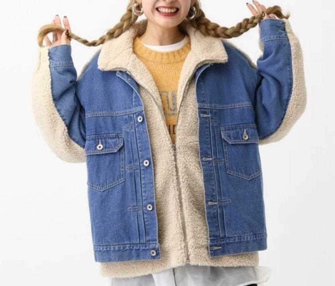 LEPSIM デニムボアドッキングジャケット