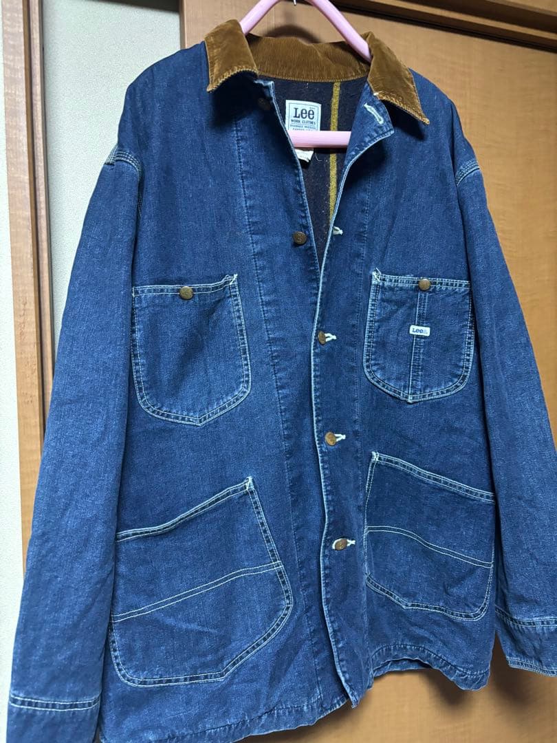 80s Lee オールド 旧タグ 濃紺 0414 XLブランケット カバーオール