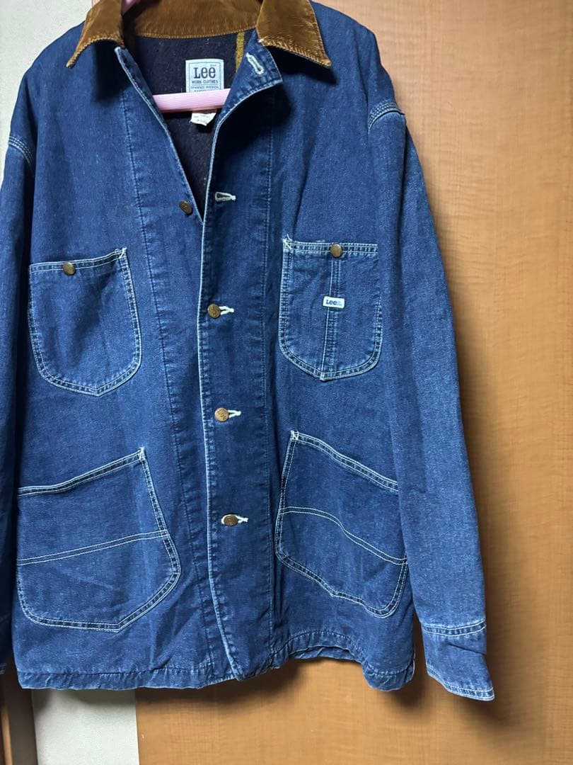 80s Lee オールド 旧タグ 濃紺 0414 XLブランケット カバーオール