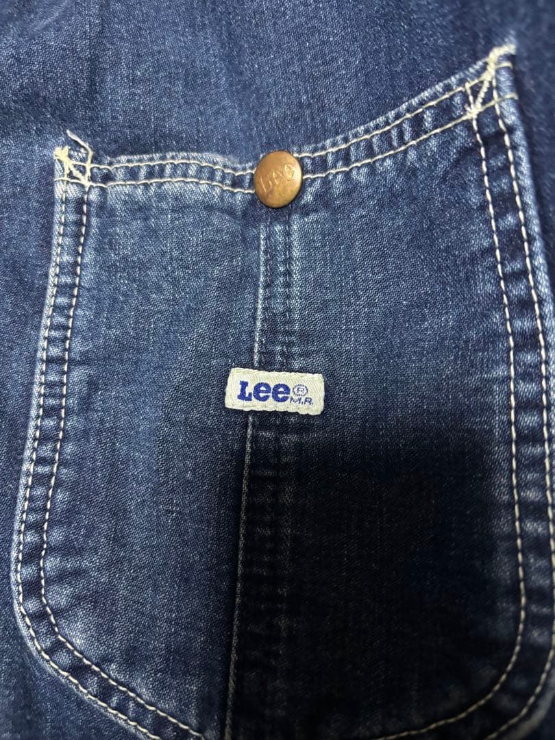 80s Lee オールド 旧タグ 濃紺 0414 XLブランケット カバーオール