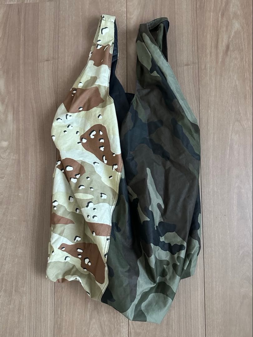 MM6 エムエムシックス カモフラ迷彩 ドッキング トート ショッピング バッグ