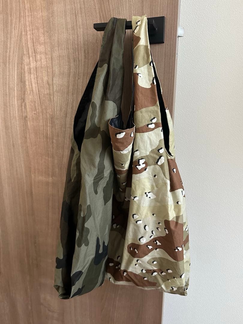 MM6 エムエムシックス カモフラ迷彩 ドッキング トート ショッピング バッグ