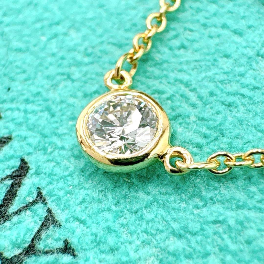 極美品 オールドティファニー バイザヤード 4.3mm ネックレス k18