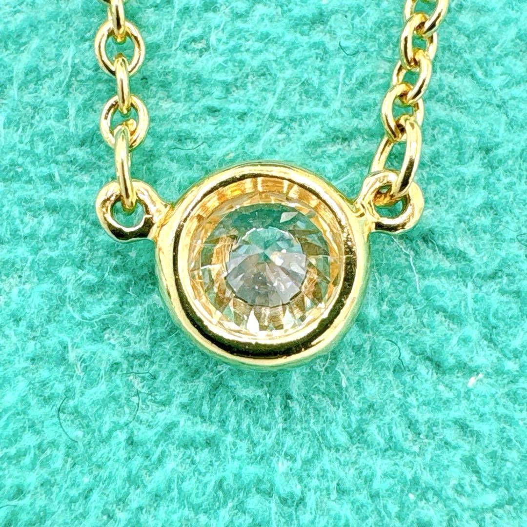 極美品 オールドティファニー バイザヤード 4.3mm ネックレス k18