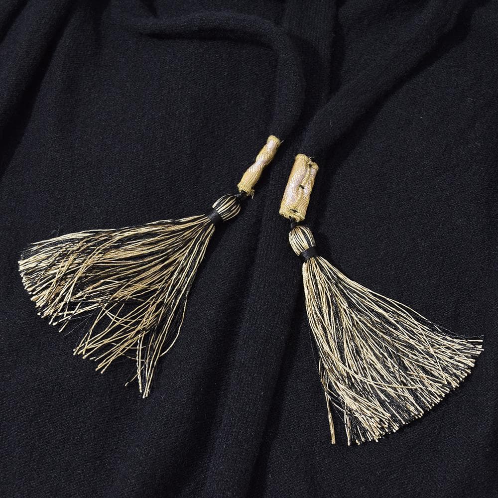 forte_forte カシミヤ ガウン ロングカーディガン タッセル紐付き