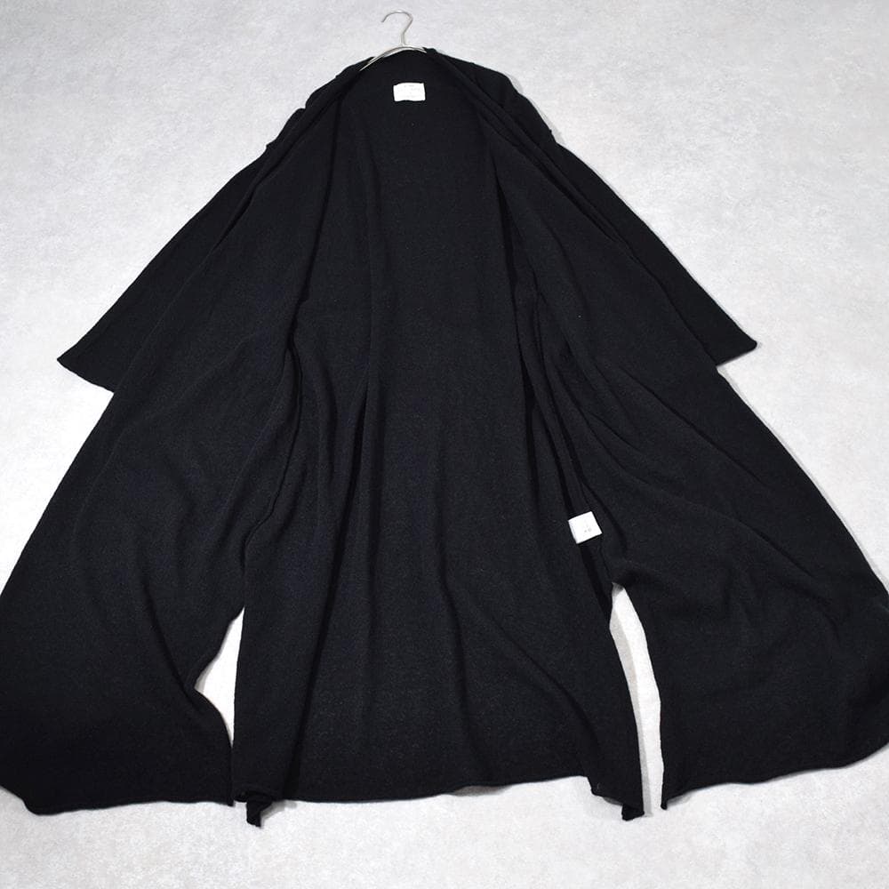 forte_forte カシミヤ ガウン ロングカーディガン タッセル紐付き