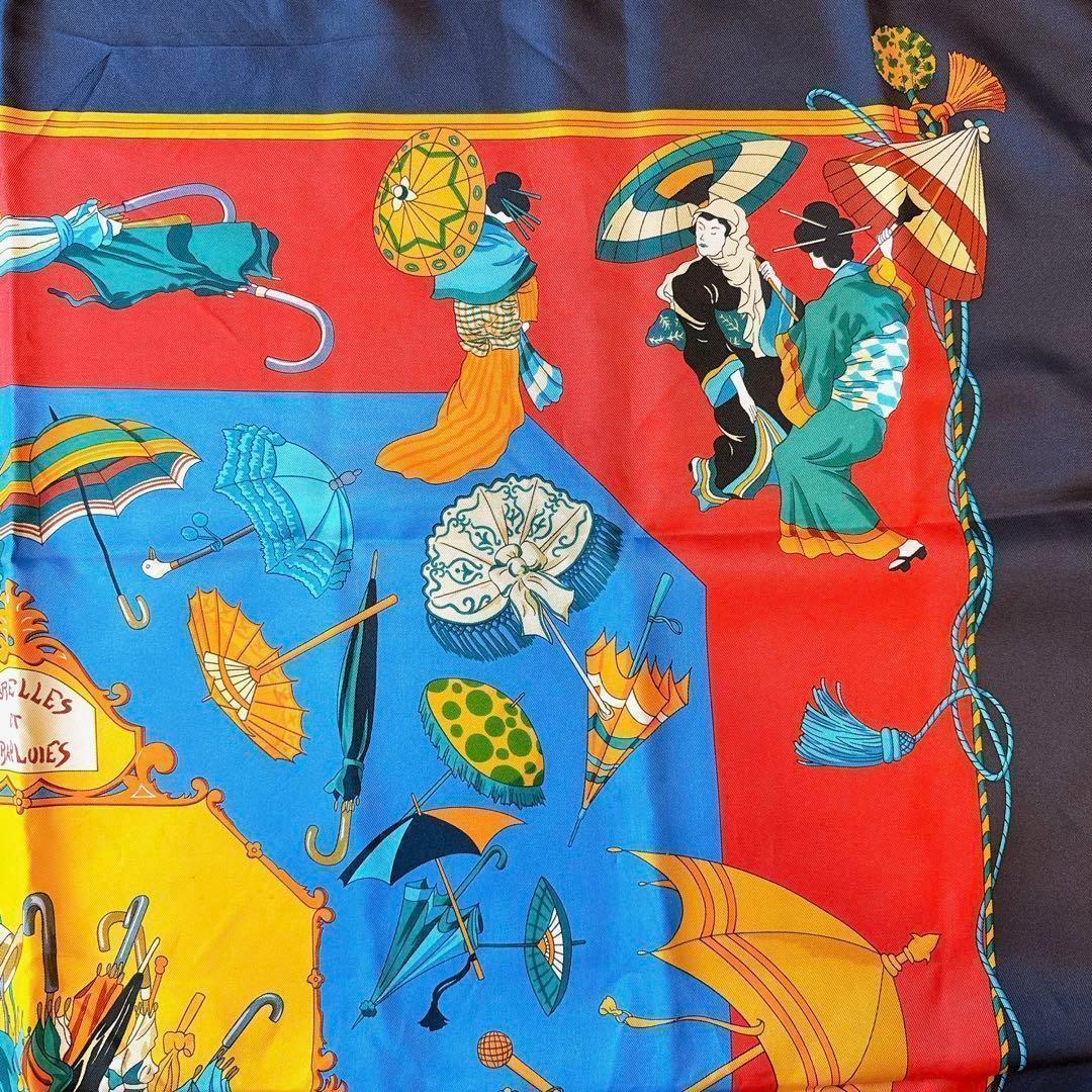 エルメススカーフ カレ90 シルクOMBRELLES ET PARAPLUIES