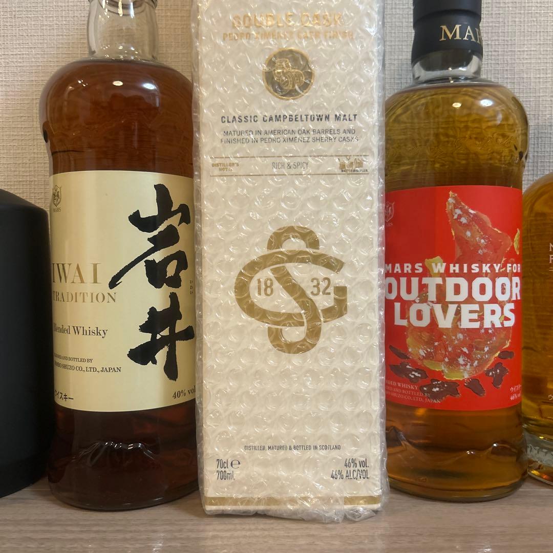 ウイスキー4本　芋焼酎1本の5本セット　匿名発送　メルカリ便　送料込　早い者勝ち