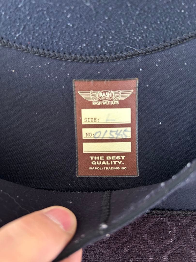 RASH WETSUITS フルスーツ ブラック　セミドライ　５ミリ　3ミリ
