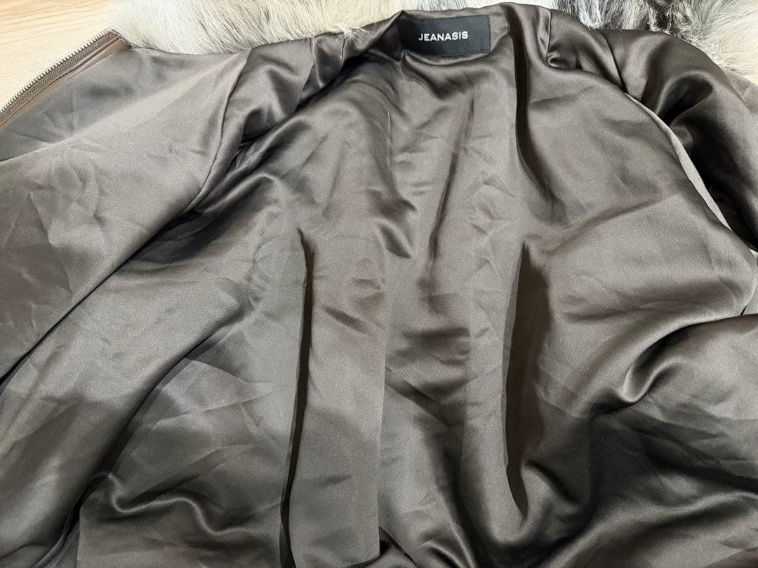 JEANASIS ジーナシス ミックスカラーファーブルゾン